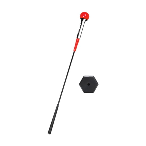amleso Golf Swing Trainer Practical Practice Club Warm up Stick for Rhythm Distance Strength Flexibility Golf Equipment Red