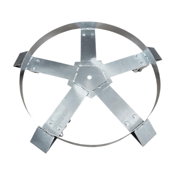 amleso Heavy Duty Drum Drum Cart Professional Drum Cart with Steel Frame Barrel Cart Hand Truck for Factories Workshops 55 Gallon 5 Wheel