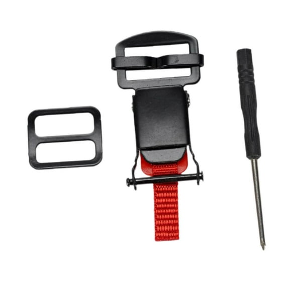 amleso Helmet Buckle Professional Multifunctional for Men Helmet Chin Strap Adapter Black