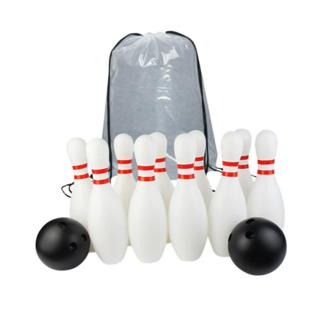 amleso Kids Bowling Set 10 Pin and s Indoor Play Toys Interactive with Storage Bag Outdoor Sports Game for Yard Playground Lawn 25cm