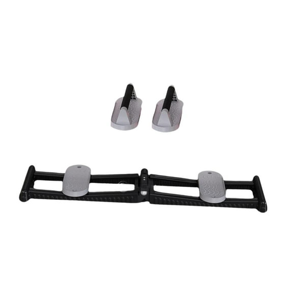 amleso Leg Exercise Equipment with 2 Push up Stands Home Mute Inner Thigh Exerciser Black