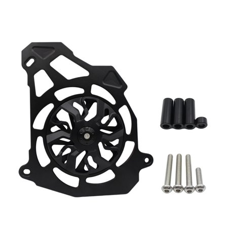 amleso Motorcycle Rotary Fan Cover Radiator Cover for Nmax155 2016-2023 Black