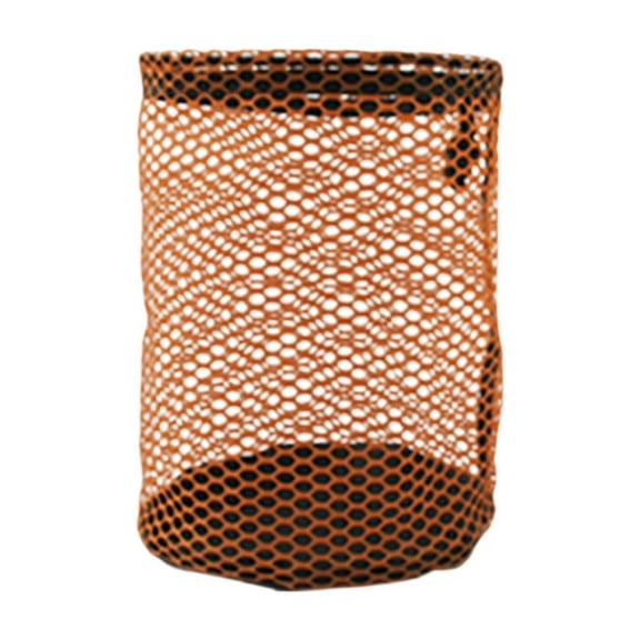 amleso Nylon Mesh Golf Ball Pouch Holder for Washing Toys Accessory Multifunctional Orange Medium