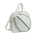 thumbnail image 1 of amleso Tennis Bag Tennis Racket Shoulder Bag Racquet Bag Racquet Carrying Bag Large Capacity for Women Men Outdoor Sports White, 1 of 10