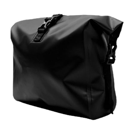 amleso Waterproof Bike Pannier Bicycles Rear Rack Bag ,PVC Saddle Bag for Commute ,Commuting, Grocery Mountain Road Bike Accessories black