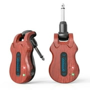 ammoon 5.8 Wireless Guitar System Wireless Audio Electric Guitar Transmitter Receiver 4 Channels Transmission Range High Frequency Battery Rechargeable