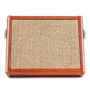 ammoon AC-15 15W Portable Acoustic Guitar Amplifier Amp BT Speaker with Microphone Input Supports Bass Treble Control Reverb Effect Built-in Rechargeable Battery