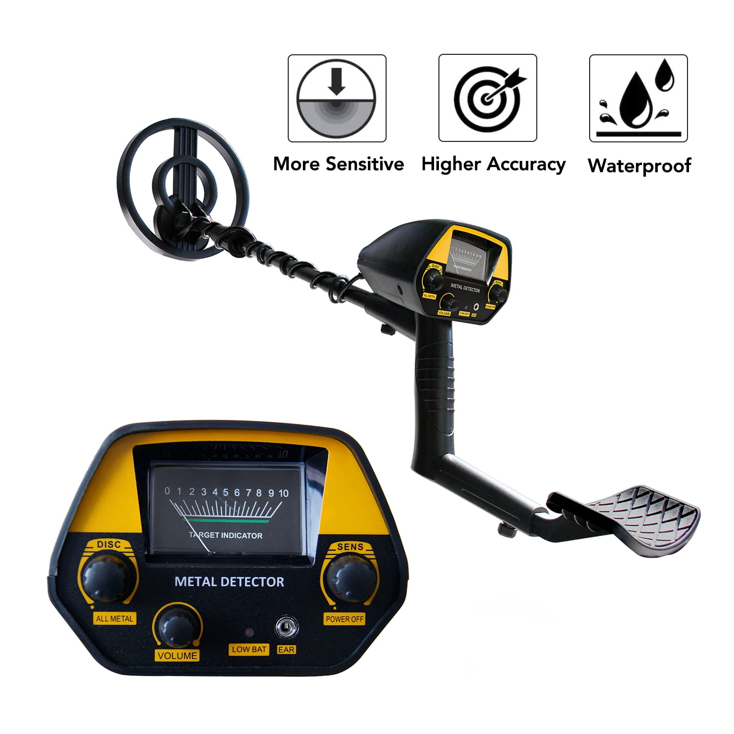 ammoon High Sensitivity Metal Detector for Jewelry and Treasure