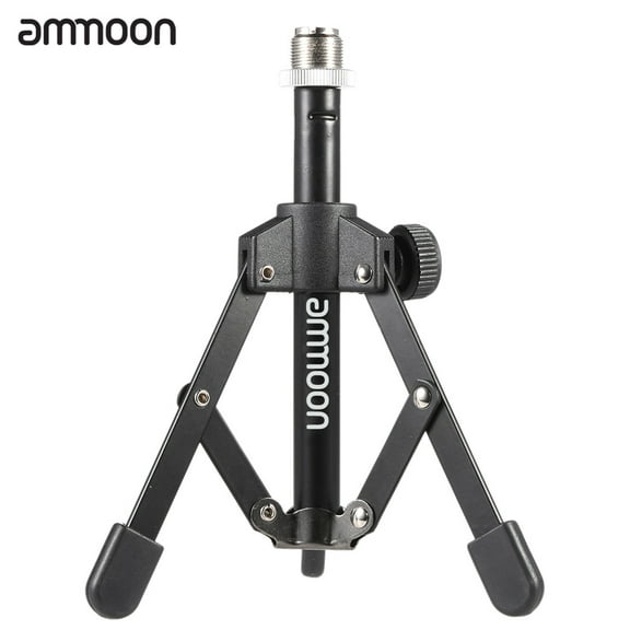 ammoon MS-12 Foldable Desktop Tabletop Tripod Microphone Mic Stand Holder