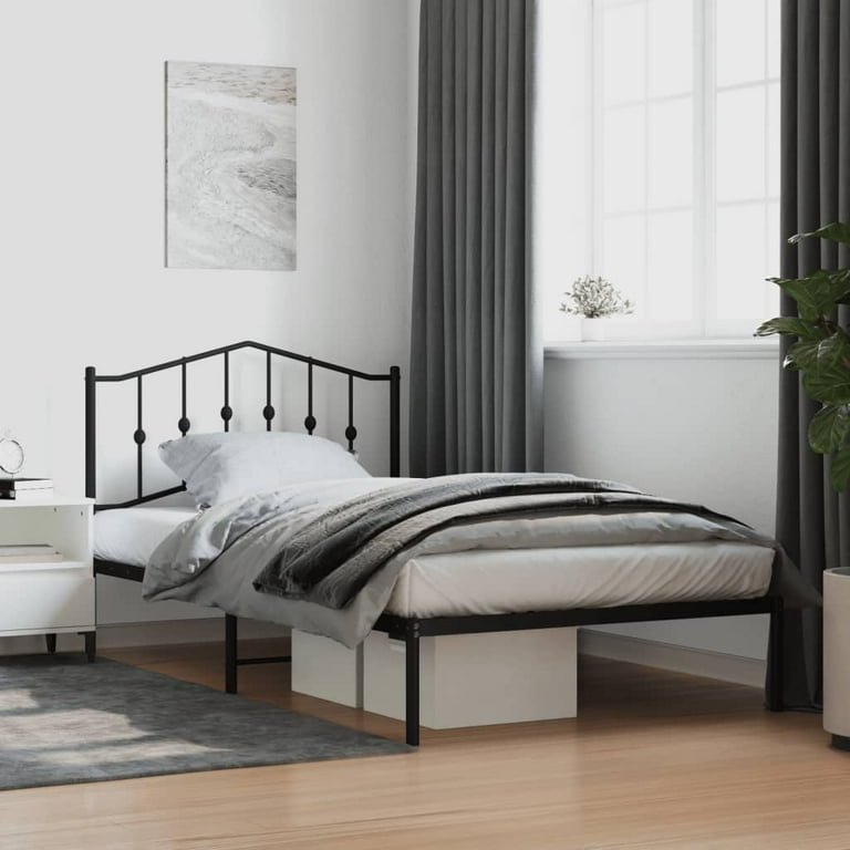 Small metal bed frame discount