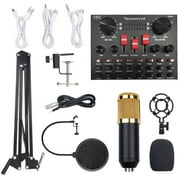 ammoon Multi functional Live Sound Card Set, BM800 Microphone, Audio Recording Equipment