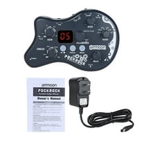 ammoon PockRock Portable Guitar Multi-effects Processor Effect Pedal 15 Effect Types 40 Drum Rhythms Tuning Function with Power Adapter