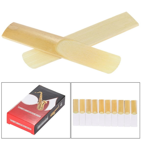 ammoon Reed for Saxophone, 10,pack Pieces, Strength 3.0, Sax Accessories