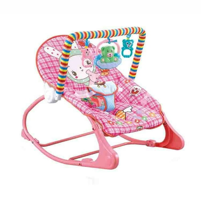 ammoon Rocking Seat Soothing Vibrating Infant Chair with Hanging Toys