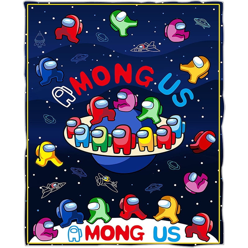 among us blanket cartoon flannel warm blanket
