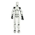 amousa 3DPrinted Articulated Action Figure, White Seraph, Mobile Doll
