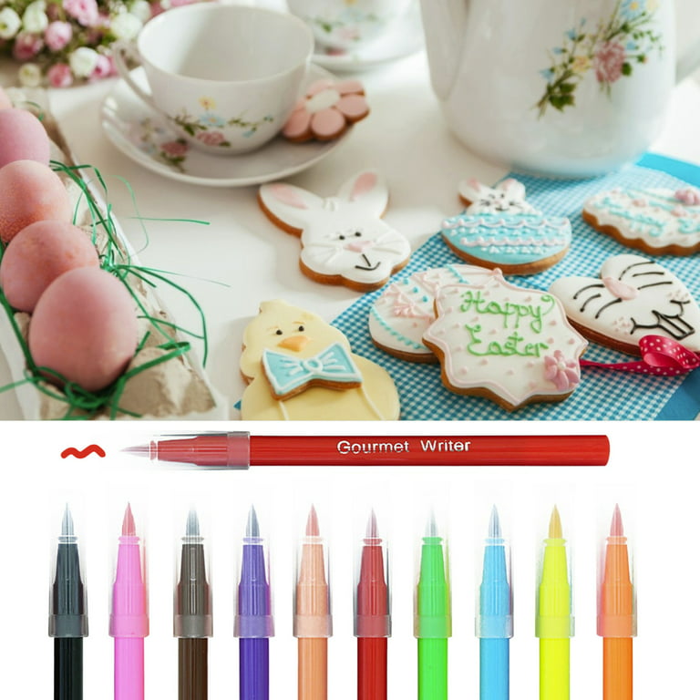 Amousa Gel Food Coloring Pen - Edibles Pigment Cookies Drawing Pen 5ml Fondant Tools Cookie Decorating Supplies, Size: One Size
