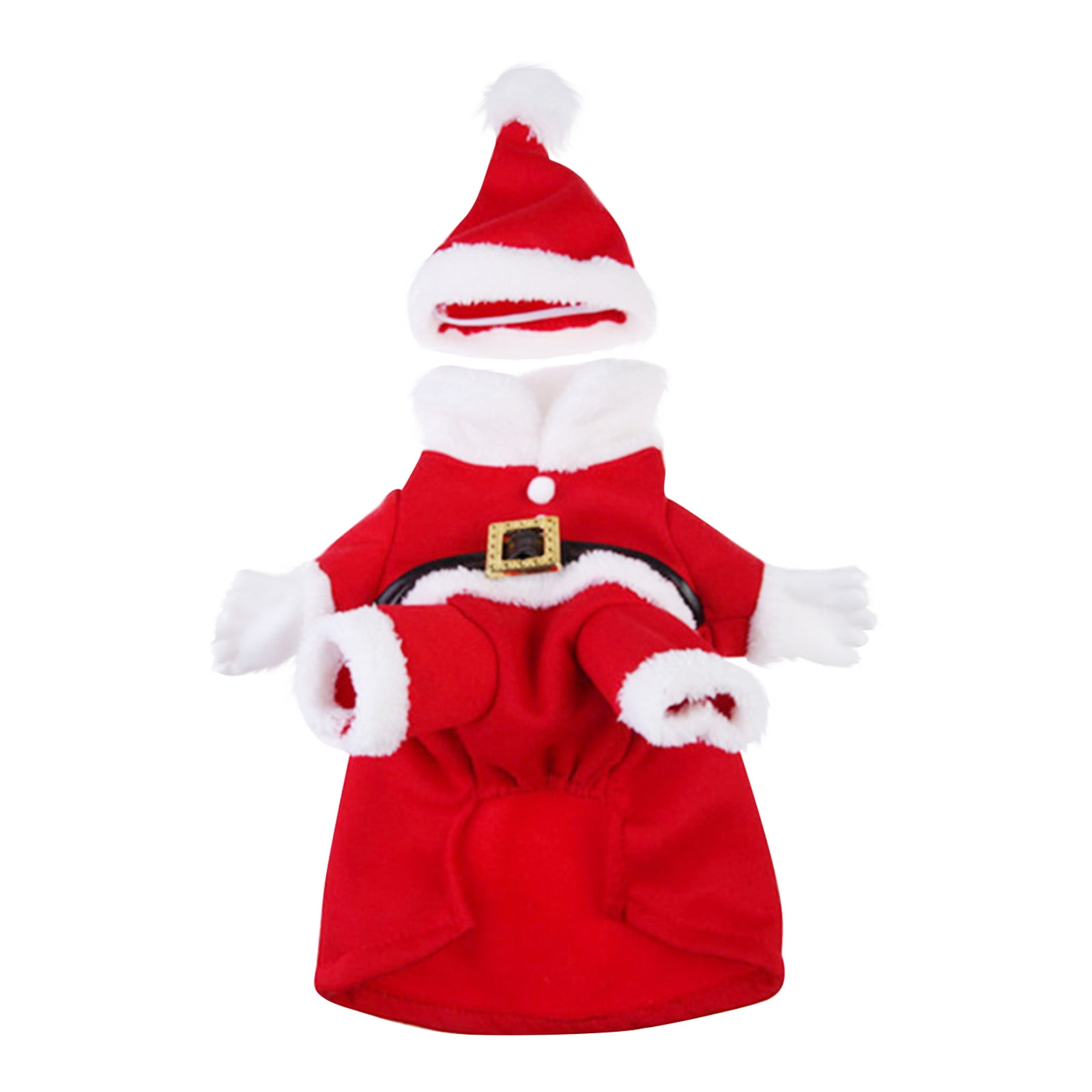 amousa Pet Christmas Costumes Dog Set, Cute Pet Santa Claus Costume Set