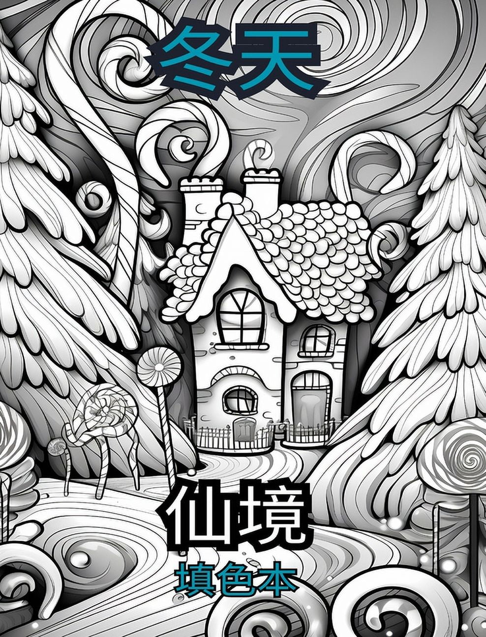 冬季仙境 成人图画书 有冬季场景z, (Hardcover)