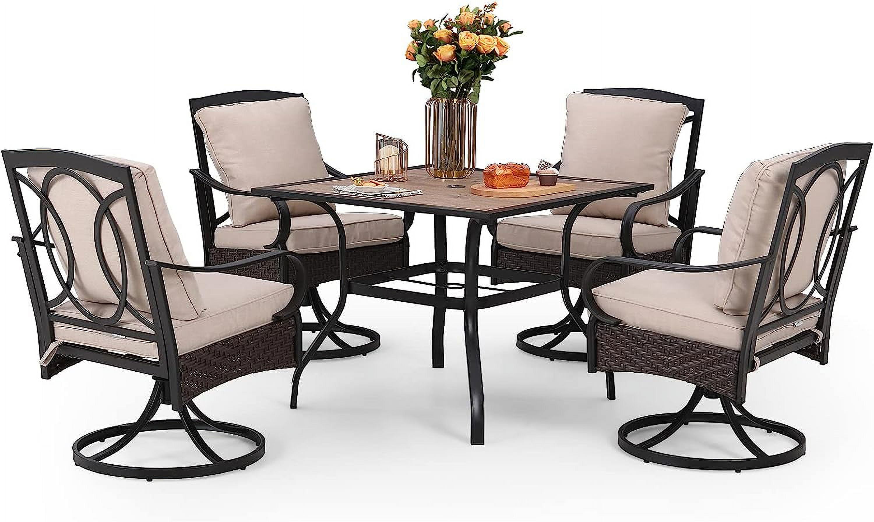 & William Patio Outdoor Dining Sets for 8 Outdoor Table Furniture Set 9