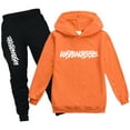 thumbnail image 1 of amropi Boy's Tracksuit Pullover Hoodie Jogging Pants Set 2 Pieces Sweatsuit Orange,11-12 Years, 1 of 7