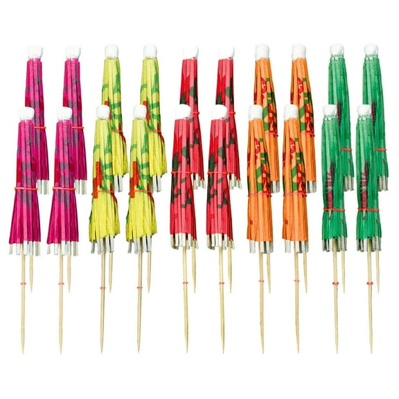 amscan 40117 Assorted Cocktail Umbrella Picks | 20 Ct.