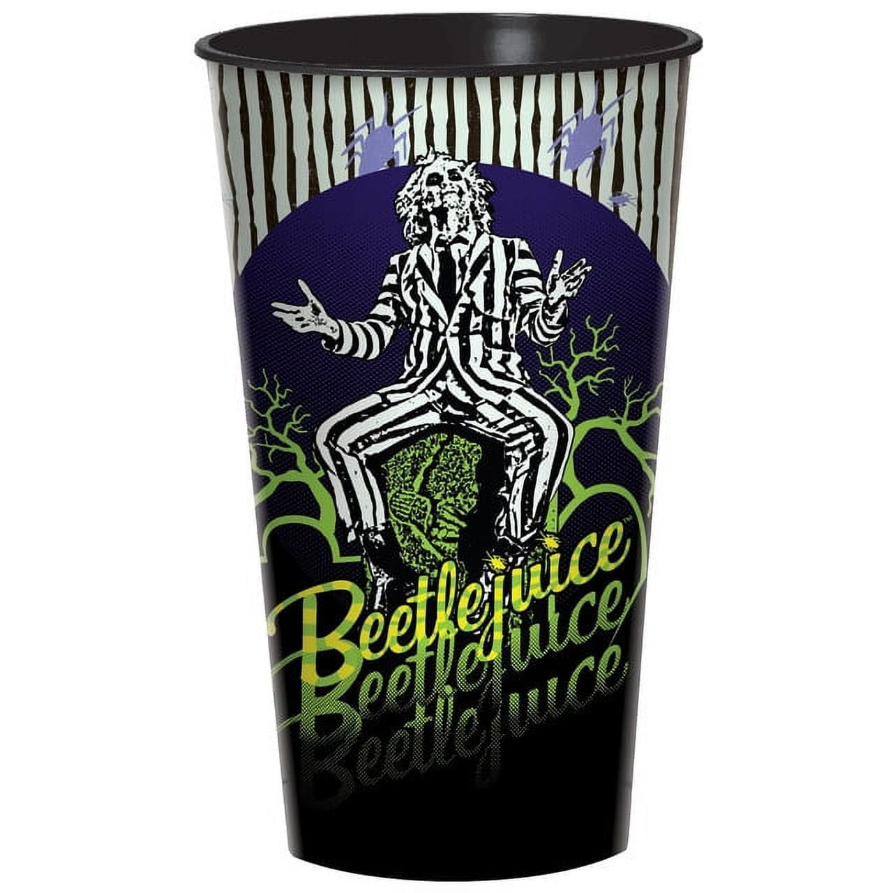 amscan 420216 - Halloween Beetlejuice Re-usable Plastic Cup - 946ml Plastic Cup 900 ml