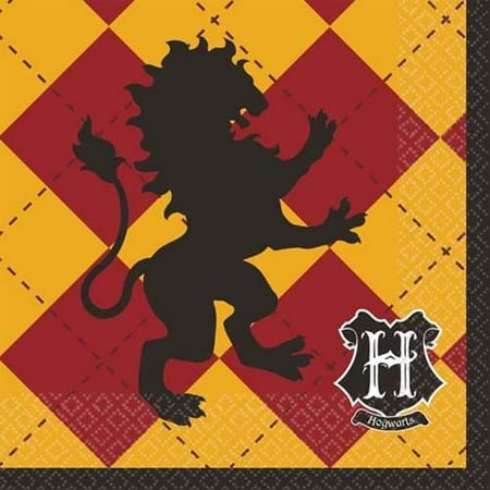 amscan 501890 Harry Potter Beverage Napkins 16ct Multi Color standard