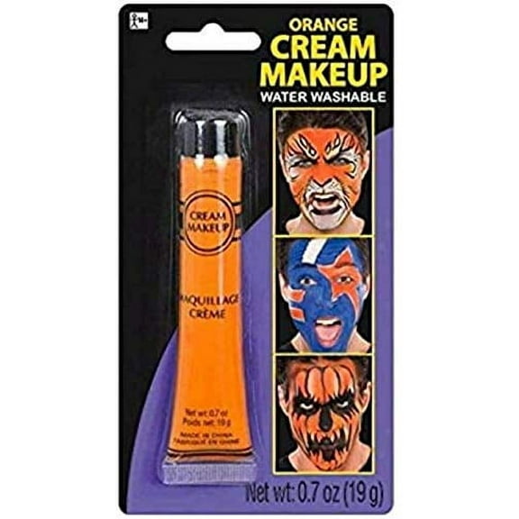amscan 840947 Cream Makeup Costume Accessory, Orange, 1 Count