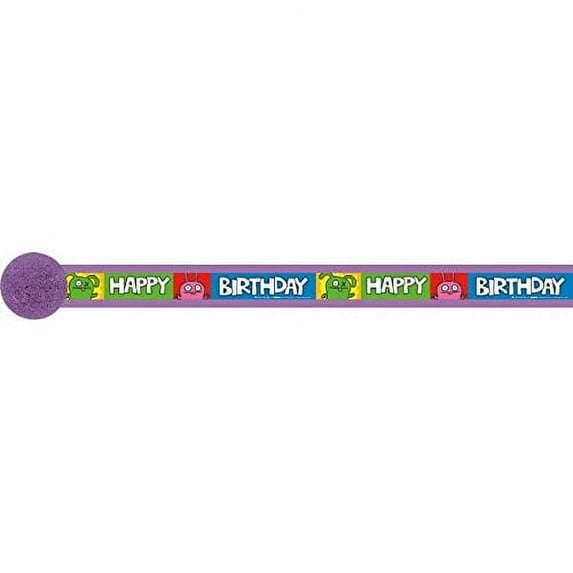 amscan Adorable Ugly Doll Birthday Party Crepe Streamer Decoration, Paper , 30'
