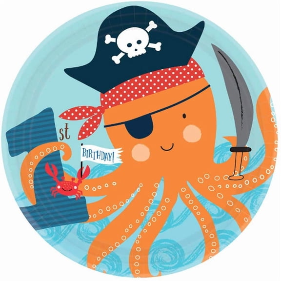 Ahoy 1st Birthday Dessert Plates (18)