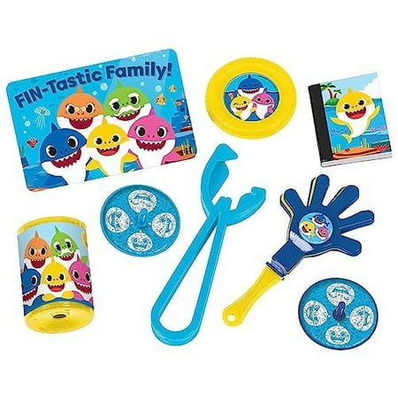 amscan Baby Shark Mega Mix Value Pack - 11.5" x 9" | Assorted Design | 6 Sets of 8 Pcs.