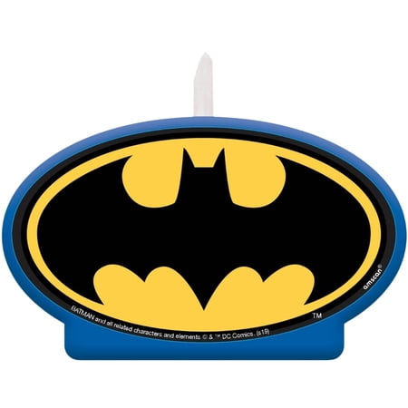 amscan Batman Logo Birthday Cake Candle - 1 pc