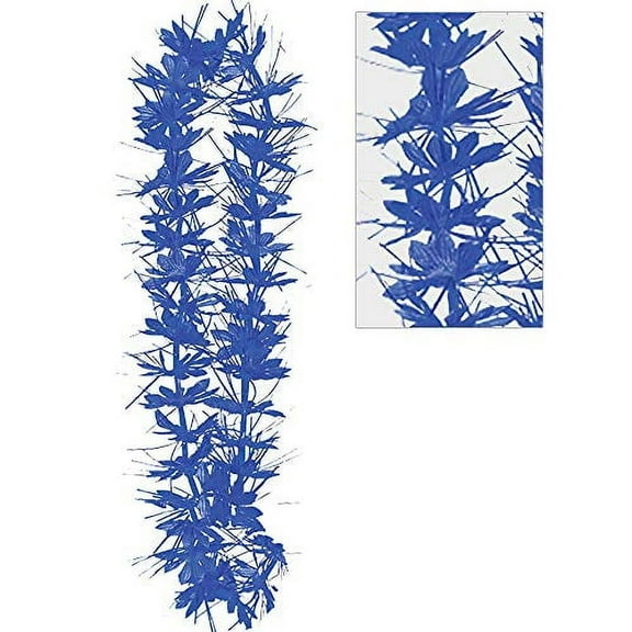 amscan Blue Tinsel Party Lei, 40"