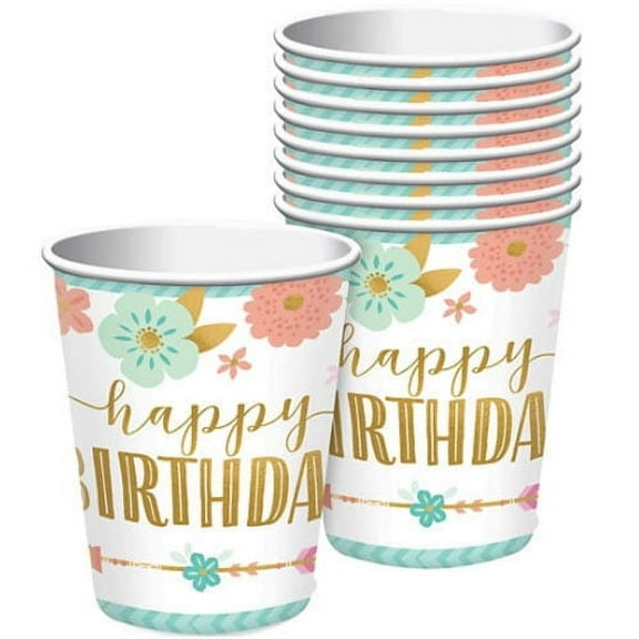 Boho Birthday Girl Cup 9 Oz (8)