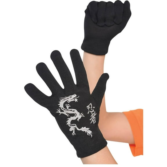 amscan Child Ninja Gloves One Size, Multicolor