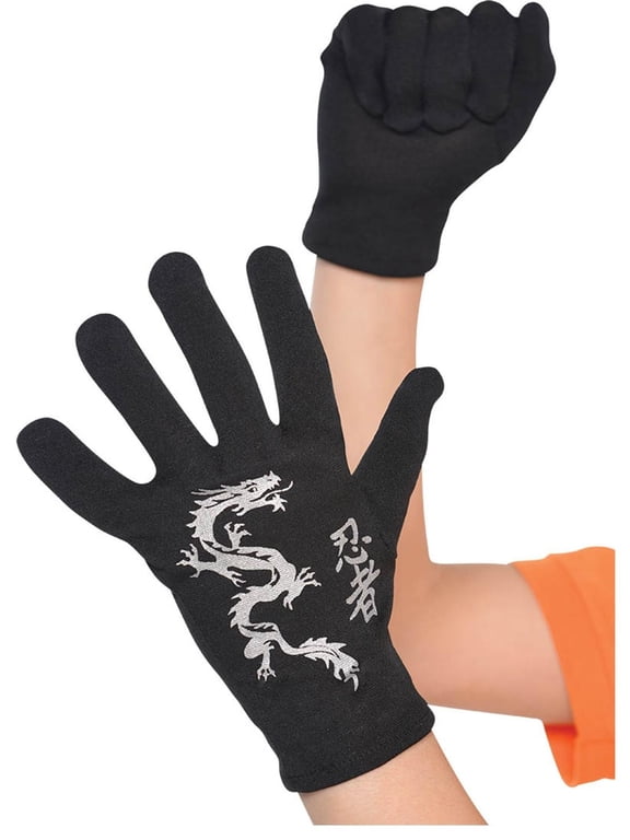 Child Ninja Gloves One Size, Multicolor