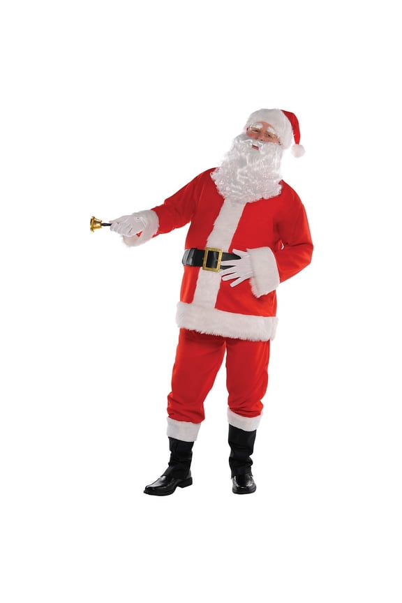Men's Seasonal Santa Suit Pullover Costume