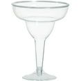 thumbnail image 1 of amscan Clear Reusable Plastic Margarita Cocktail Glasses, Clear, 11 oz, Model:350102.86, 1 of 2