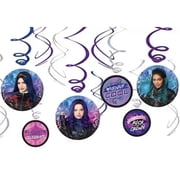 Disney’s Descendants 3 - 12 Pieces And 6 Swirl Decoration Cutouts Included