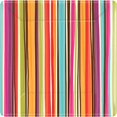 thumbnail image 1 of amscan Disposable Square Dessert Plates in Stylish Stripes Print (8 Pack), 7 x 7, Multicolor, 1 of 1