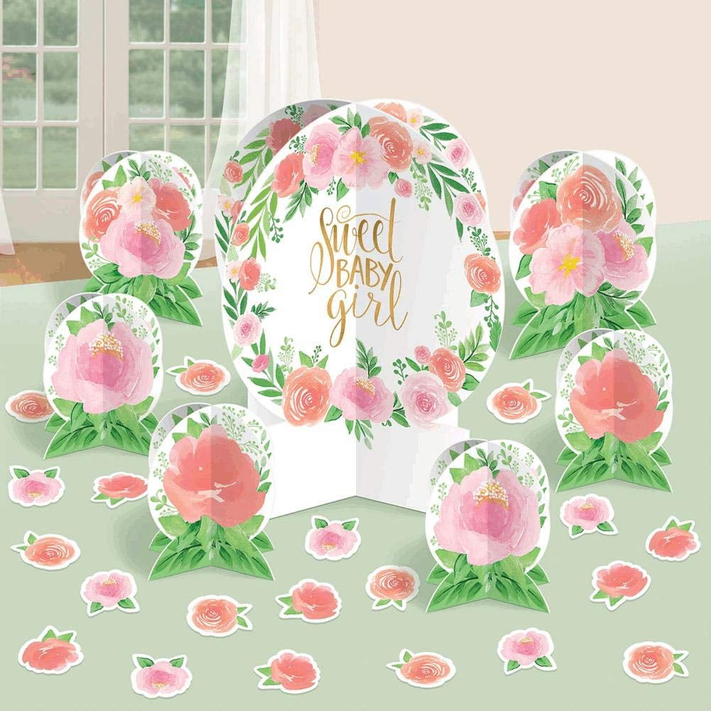 Sweet Baby Girl Floral Celebration Table Centerpiece Kit