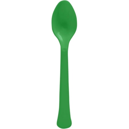 amscan Green Plastic Spoons