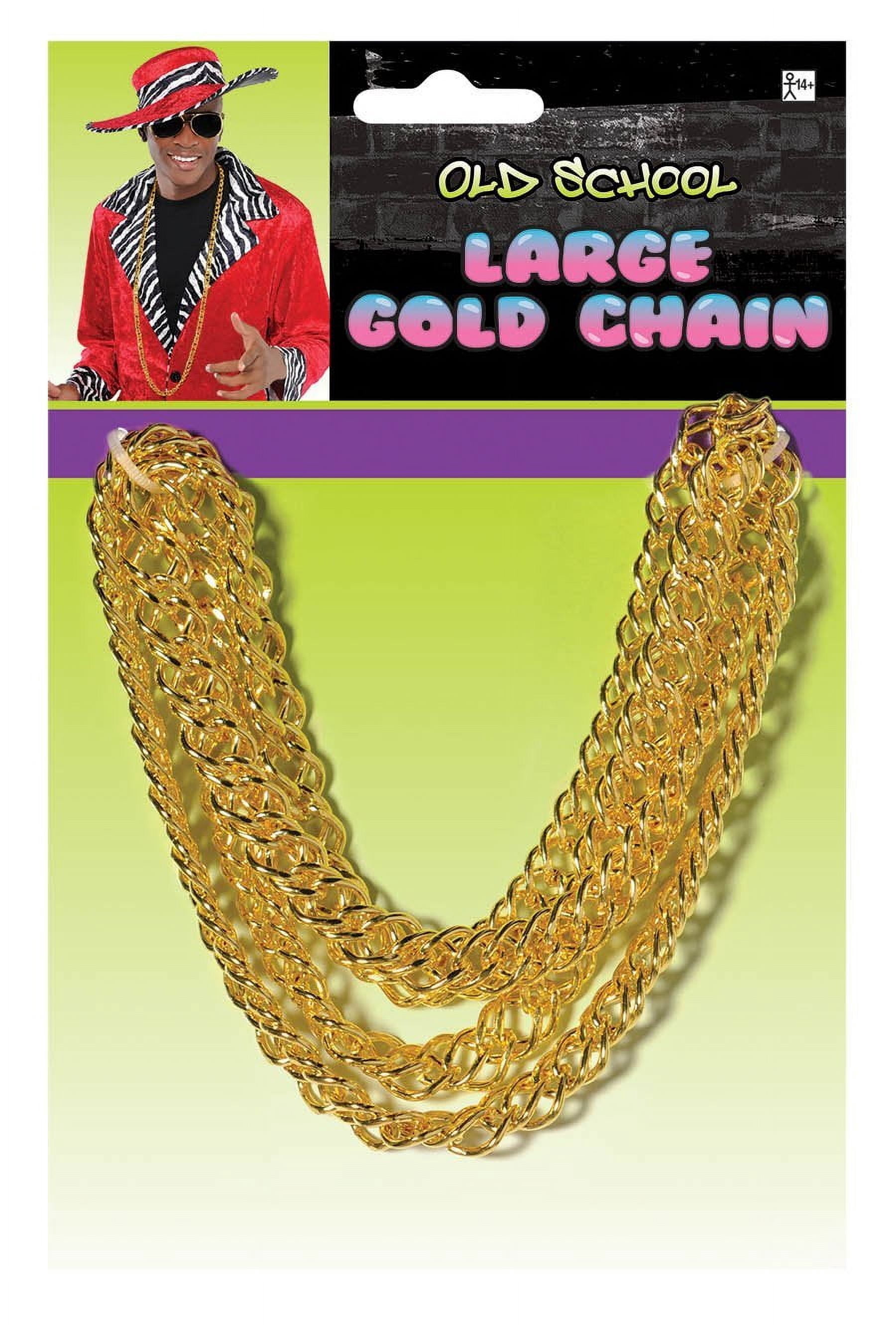 amscan Large Chain, One Size, Gold - Walmart.com