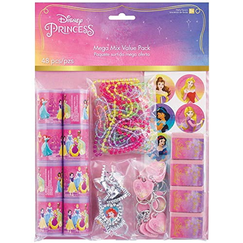amscan"Disney Princess" Assorted Party Favors, 48 Ct, Multicolor, One Size (3901035)