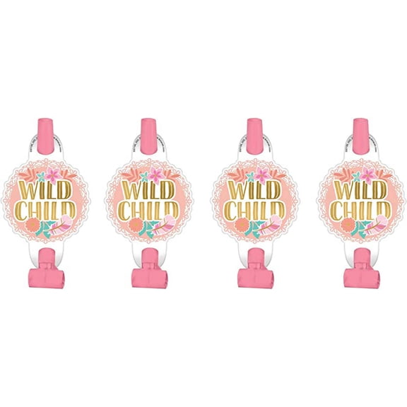 amscan Pastel Birthday Boho Print Paper Blowouts - 8pc