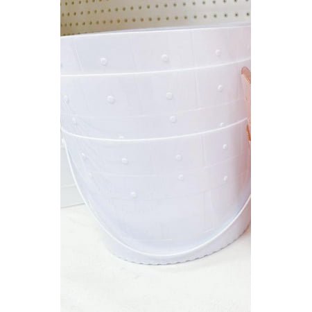 amscan Plastic Bucket | White | Party Accessory, 6 1/4" x 4 1/2"