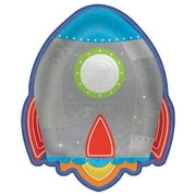 amscan Rocket Shaped Paper Plates-8pc