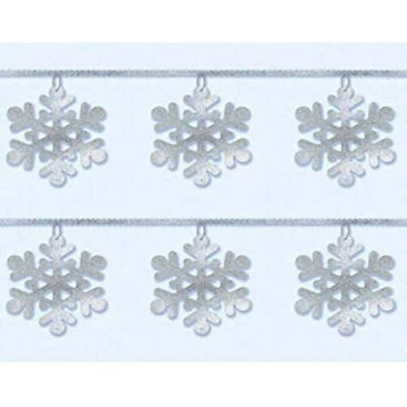 amscan Snowflake Sequined Ring Garland | Christmas Decoration