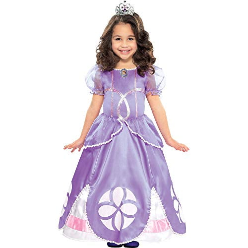 amscan Sofia The First Halloween Costume for Girls, Small, Includes Dress with Tiara